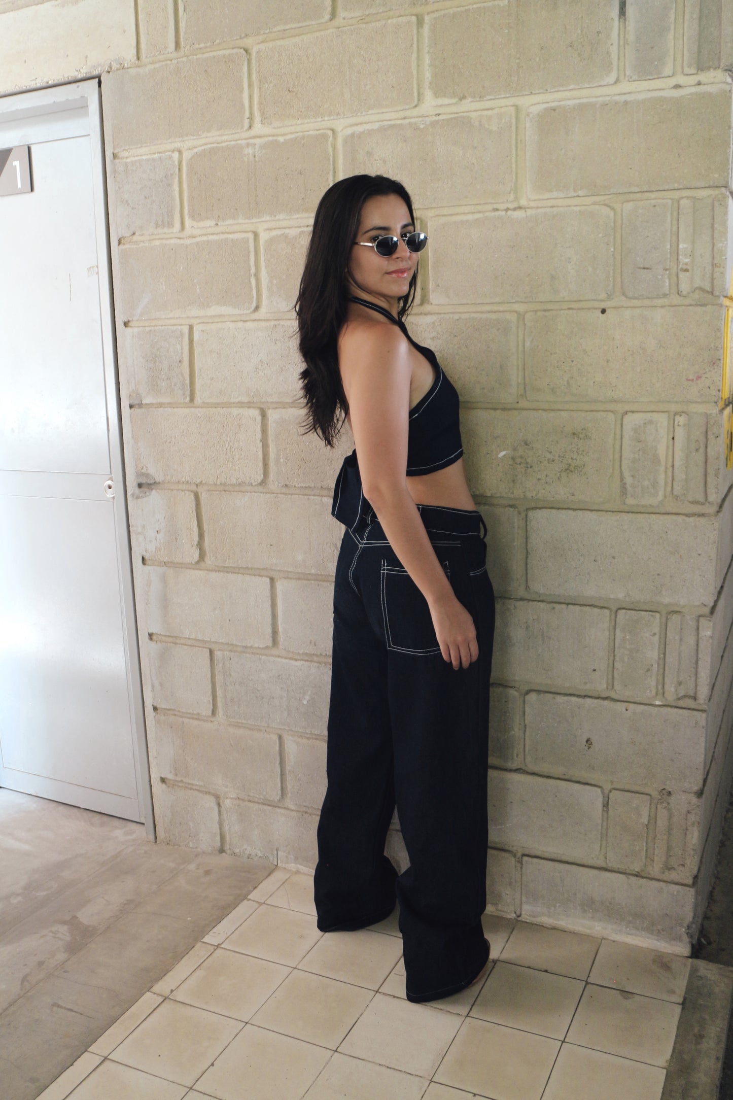 Top esencial índigo